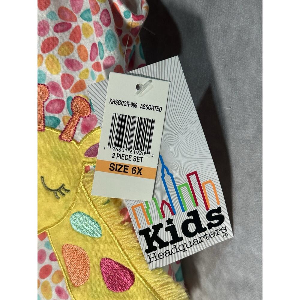 Kids Headquarters Draw-Straps Printed Tunic Top Little Girls 6x Multi Pullover~ - Picture 3 of 3